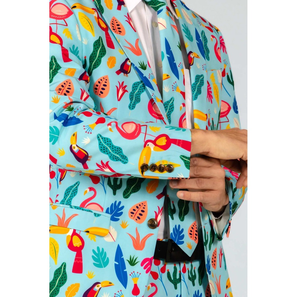 Shinesty Birds Of‎ Paradise Tropical Bird Suit Blazer Size 40 New With Tags